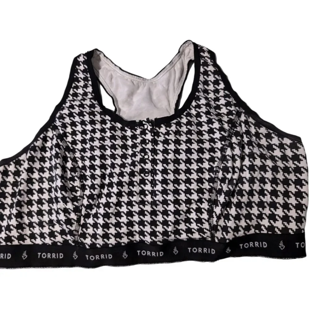 Women's Torrid Lightly Lined Rib Henley Bralette, Size 2